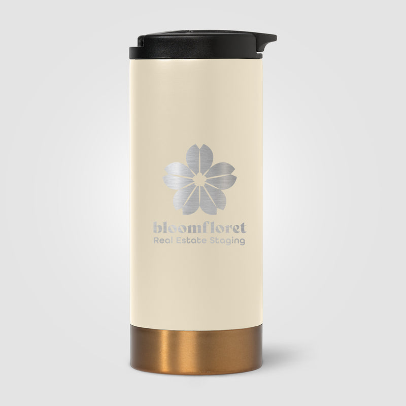 Astrid - 13 oz. Double Wall Stainless Steel Tumbler - Laser-zoom-