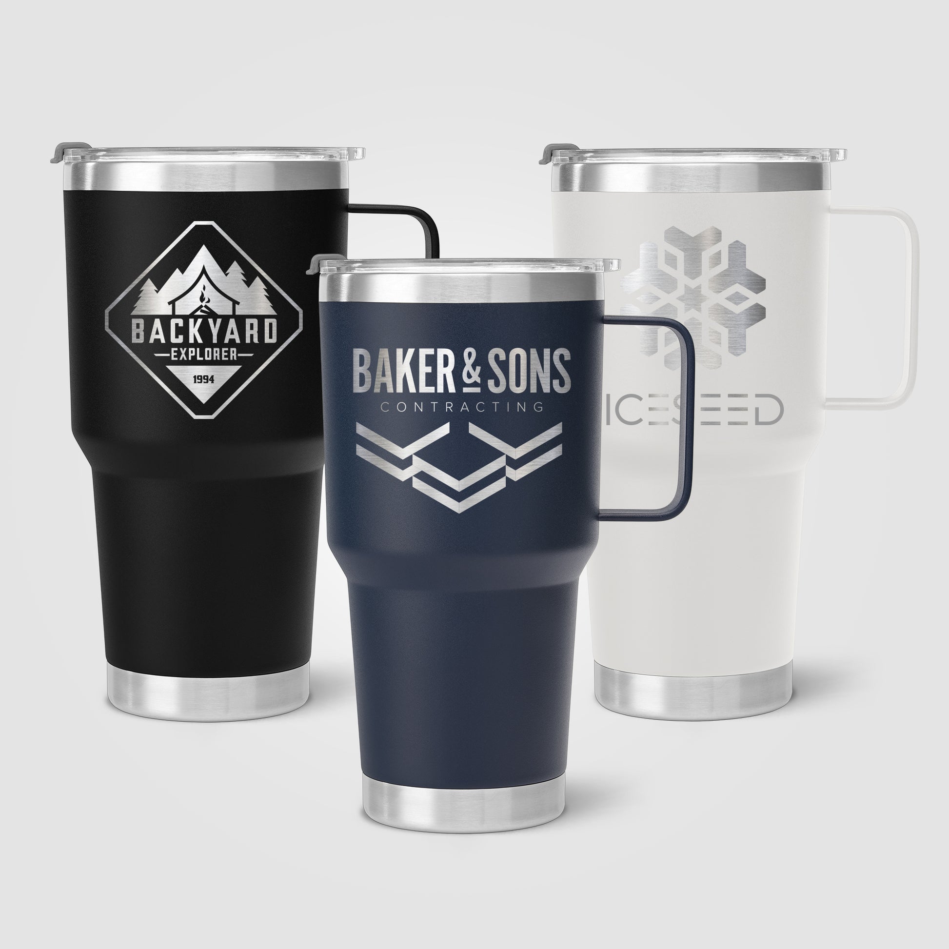 Anchorage Pro - 30 oz. Double-Wall Recycled Stainless Steel Tumbler - Laser-1