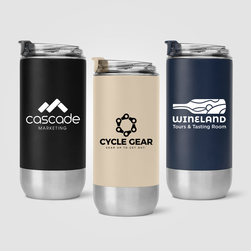 Glacier - 16 oz. Double-Wall Recycled Stainless Steel Tumbler-zoom-