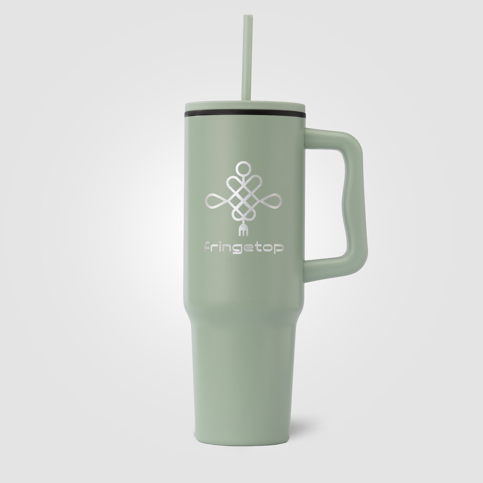 Polar - 40 oz. Stainless Steel Tumbler with Plastic Liner and Straw - Laser-3