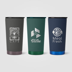 Image of the Whistler Monochrome - 18 oz. Double-Wall Stainless Tumbler - Laser promotional product, SKU WEW-L.