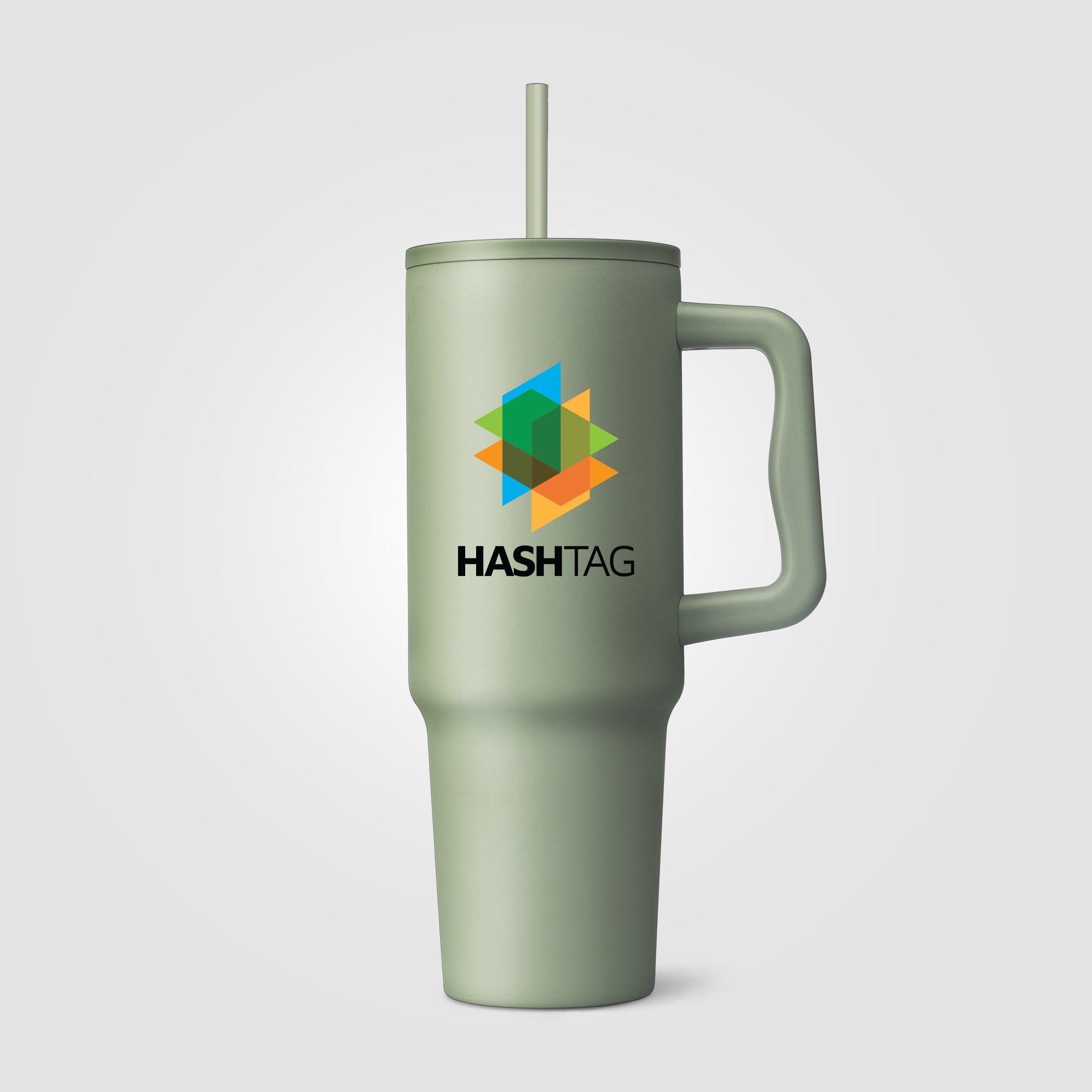 Image of the Polar Pro - 40 oz. Double-Wall Recycled Stainless Steel Tumbler with Straw - Full-Color Inkjet promotional product, SKU WEZ-C.