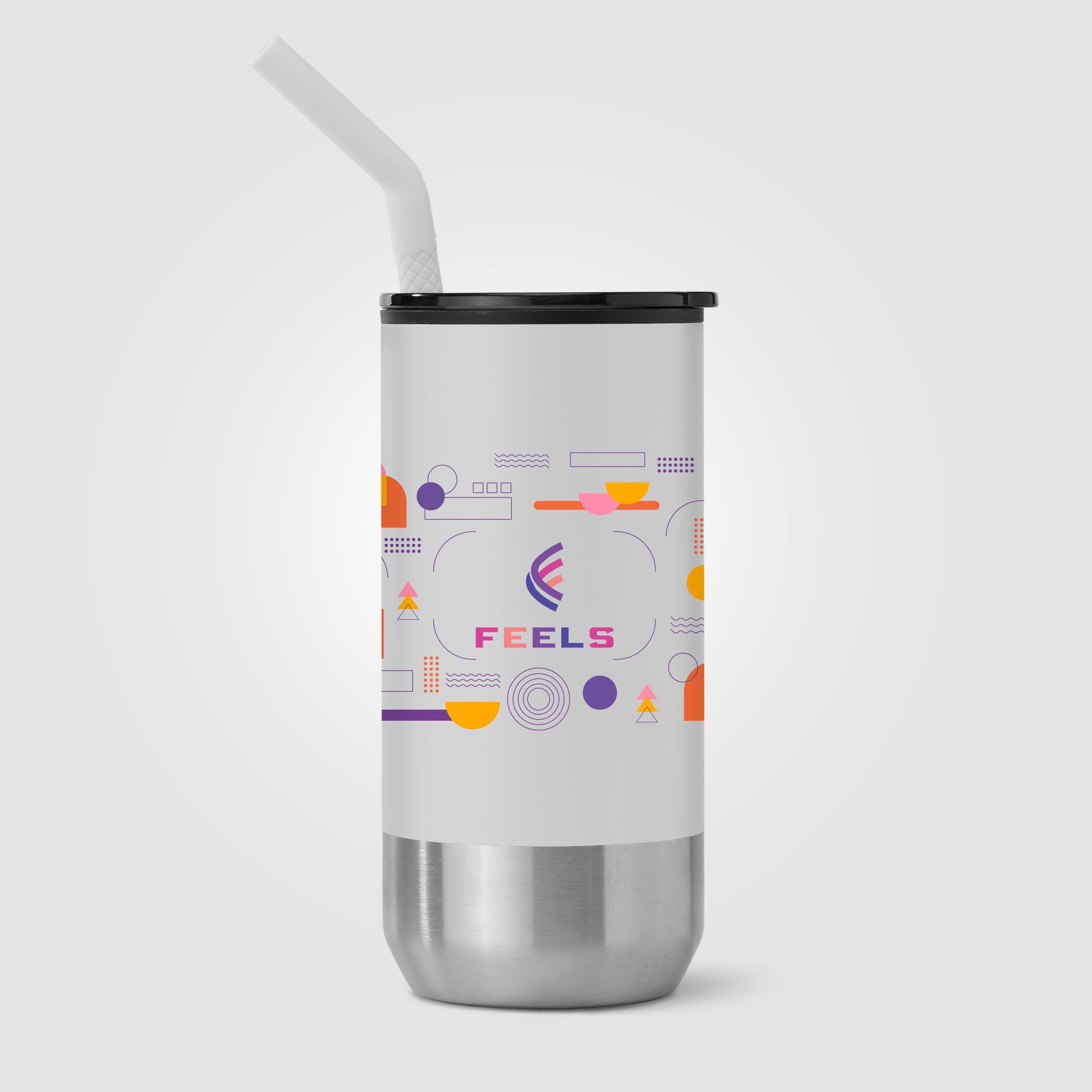 Atlantis - 16 oz. Double Wall Tumbler - Stainless with Recycled RPP Inner - ColorJet-zoom-5