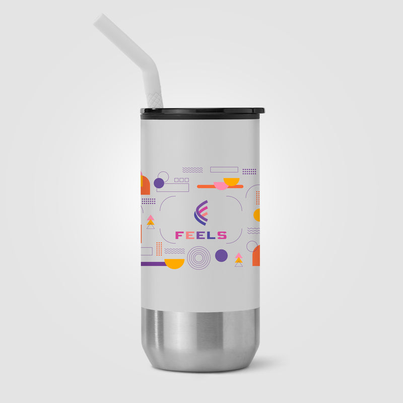 Atlantis - 16 oz. Double Wall Tumbler - Stainless with Recycled RPP Inner - ColorJet-zoom-