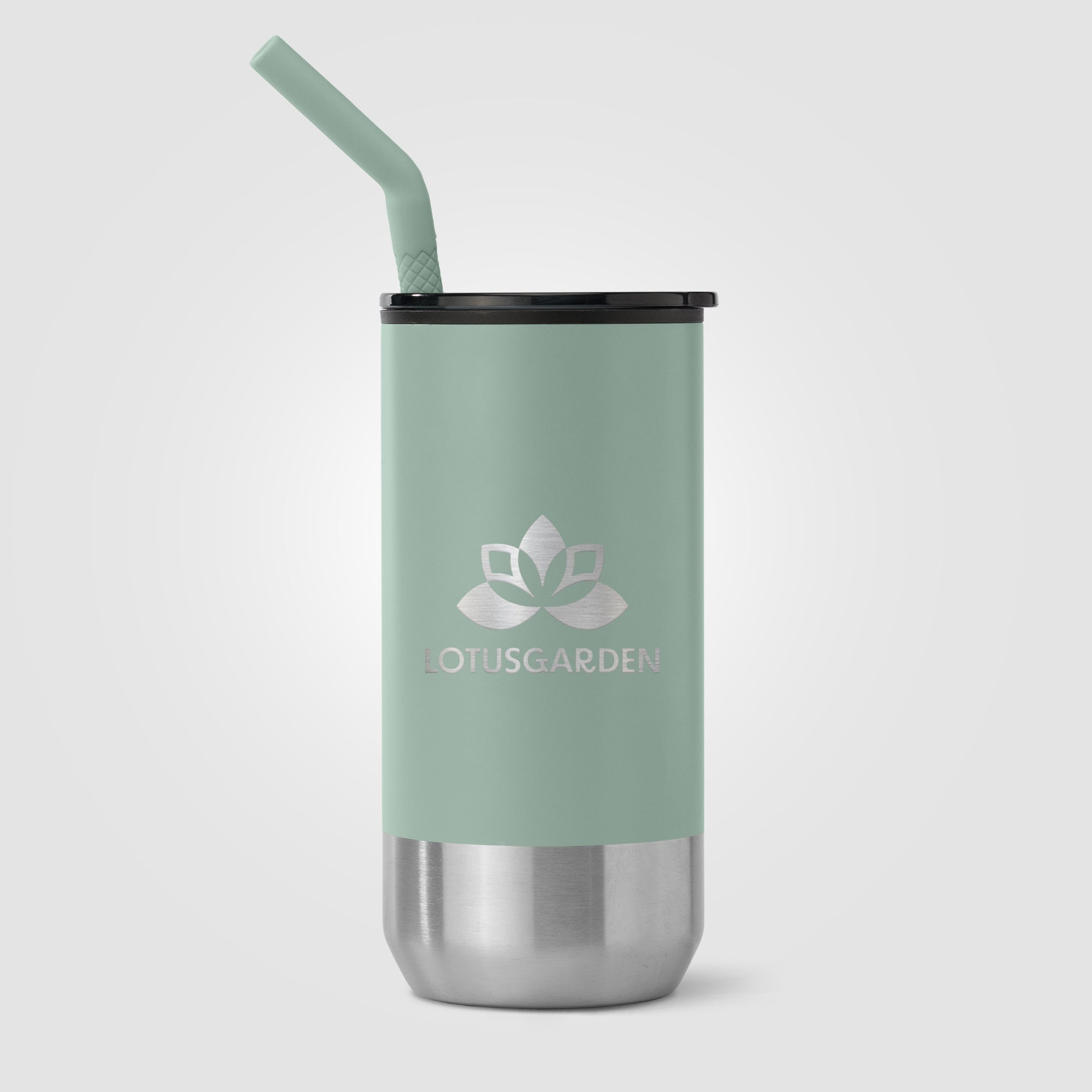 Atlantis - 16 oz. Double Wall Tumbler - Stainless with Recycled RPP Inner - Laser-zoom-4