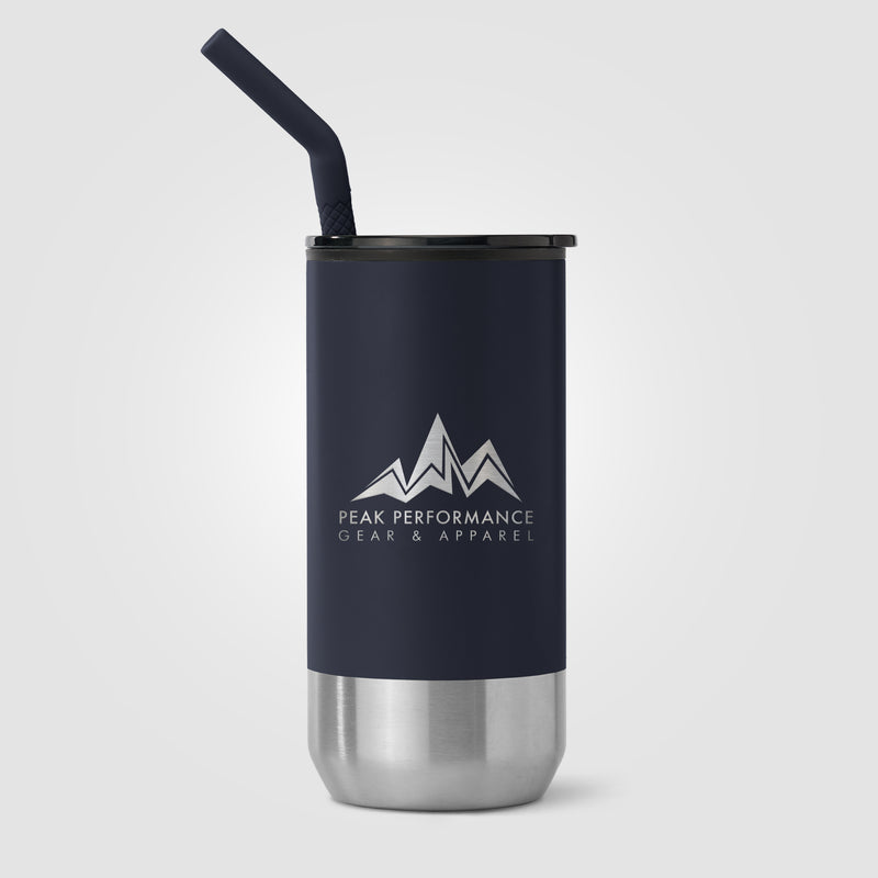 Atlantis - 16 oz. Double Wall Tumbler - Stainless with Recycled RPP Inner - Laser-zoom-