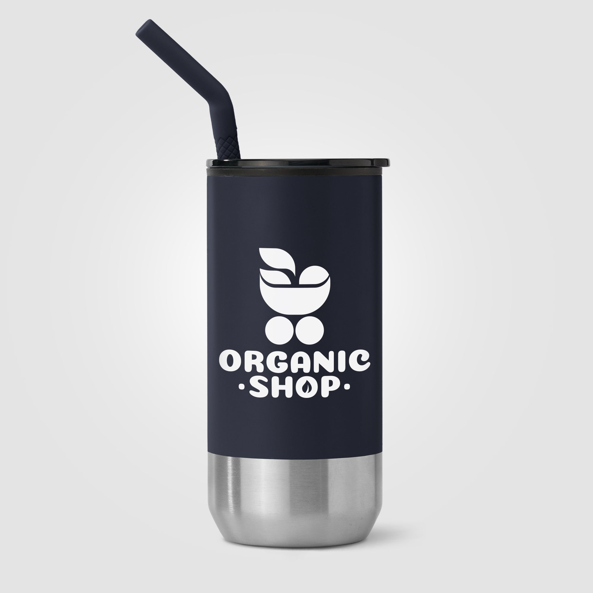 Atlantis - 16 oz. Double Wall Tumbler - Stainless with Recycled RPP Inner-zoom-4