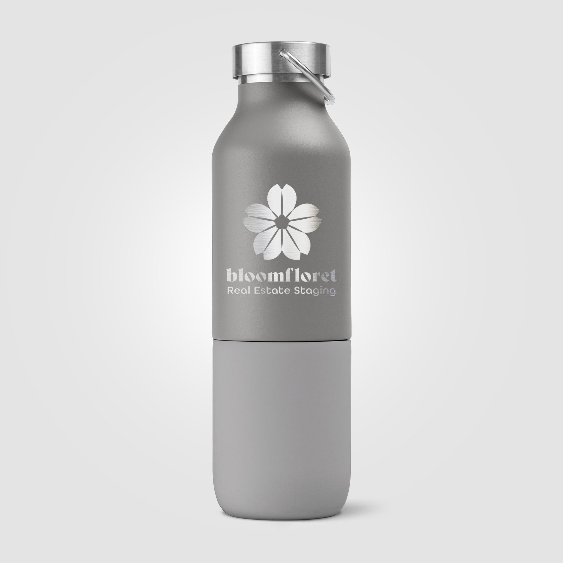Freya Duo – 2-in-1 20 oz. Double-Wall Recycled Stainless Steel Bottle with 11 oz. Tumbler - Laser-4