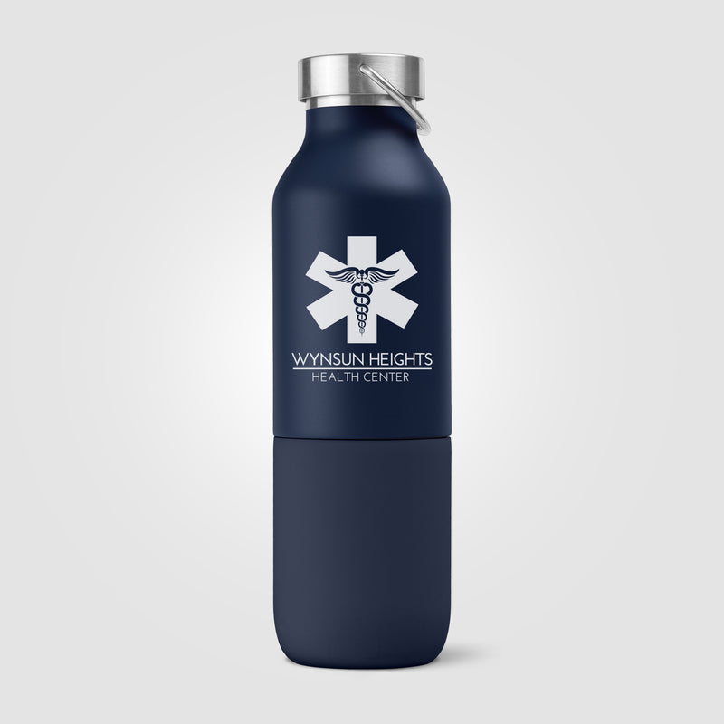Freya Duo – 2-in-1 20 oz. Double-Wall Recycled Stainless Steel Bottle with 11 oz. Tumbler-zoom-