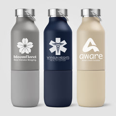 Image of the Freya Duo – 2-in-1 20 oz. Double-Wall Recycled Stainless Steel Bottle with 11 oz. Tumbler promotional product, SKU WFF.