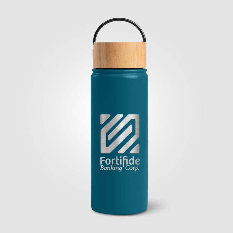 Reborn - 18 oz. Double Wall Stainless Steel Bottle - Laser-zoom-