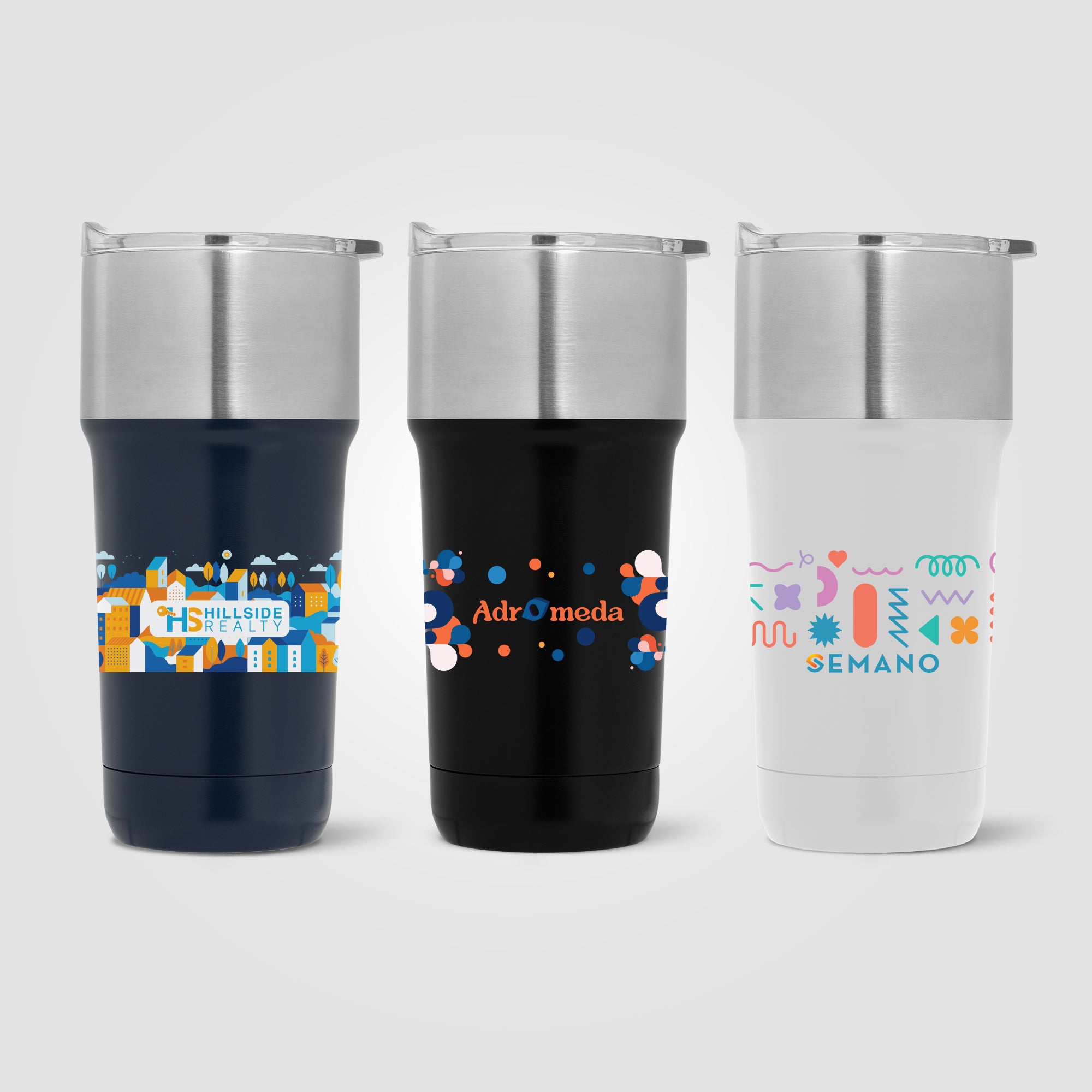 Image of the Optimus - 20 oz. Double Wall Stainless Tumbler with Ceramic Interior - Colorjet promotional product, SKU WFO-C.