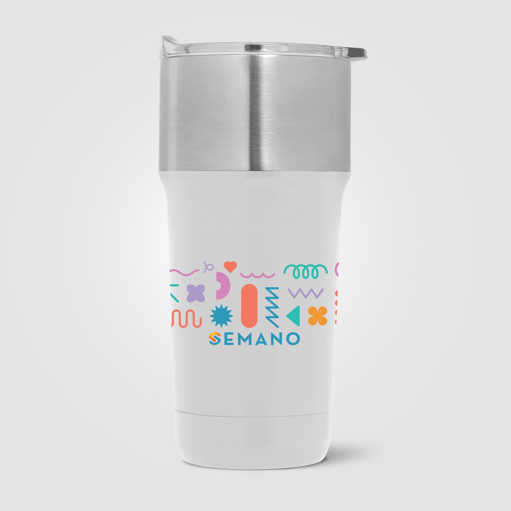 Optimus - 20 oz. Double Wall Stainless Tumbler with Ceramic Interior - Colorjet-4