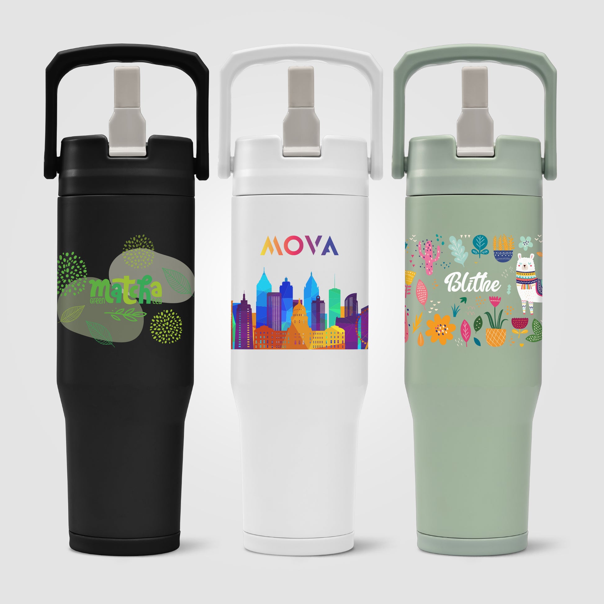 Image of the Polar Duo - 32 oz. Double-Wall Recycled Stainless Steel Tumbler with Storage Base - ColorJet promotional product, SKU WFR-C.