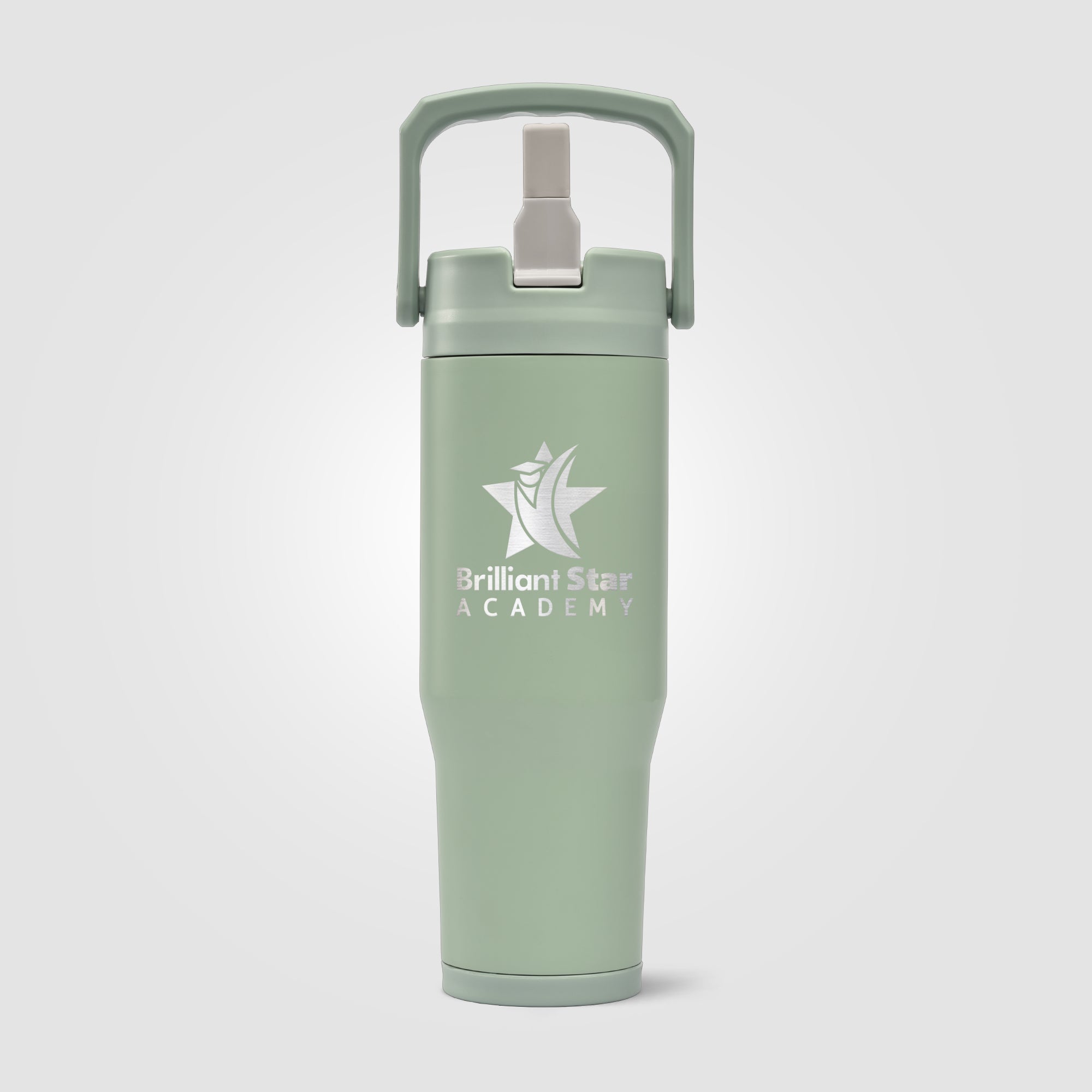 Polar Duo - 32 oz. Double-Wall Recycled Stainless Steel Tumbler with Storage Base - Laser-zoom-4