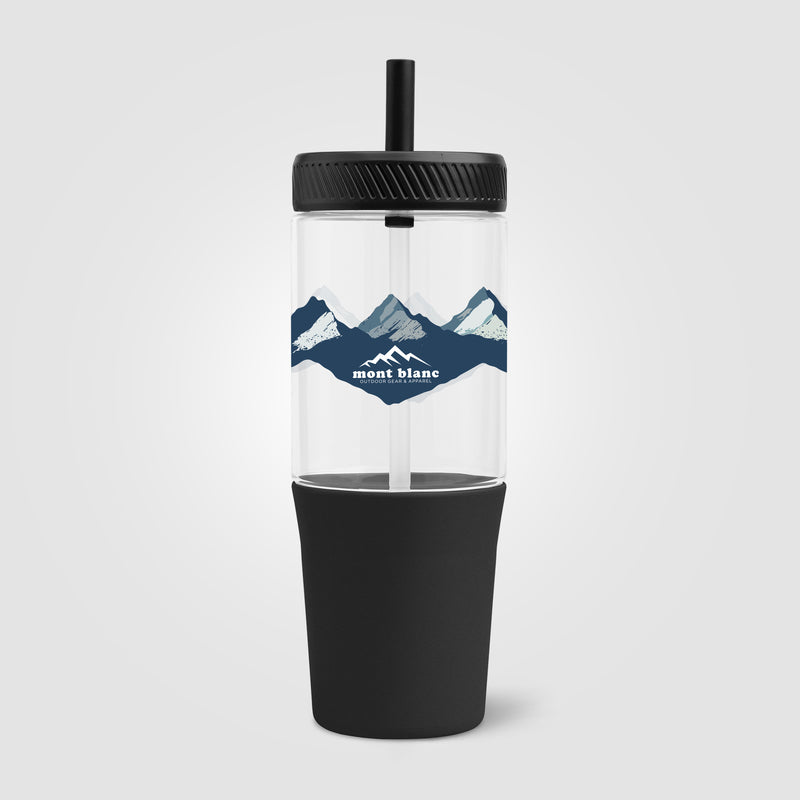 Polar Recycled Plastic Dual Tone Straw Tumbler - 40 oz. - ColorJet-zoom-