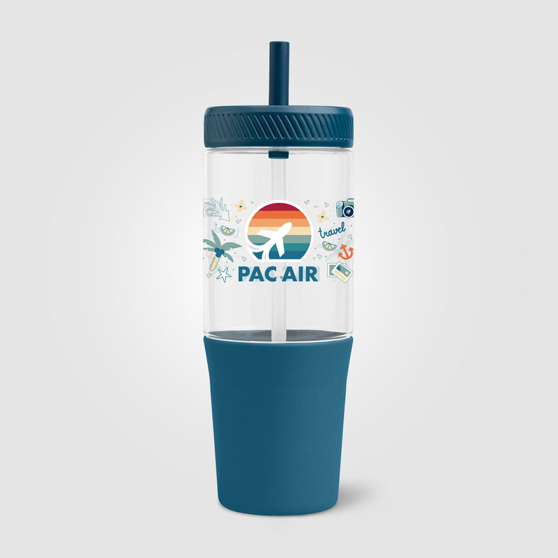 Polar Recycled Plastic Dual Tone Straw Tumbler - 40 oz. - ColorJet-zoom-