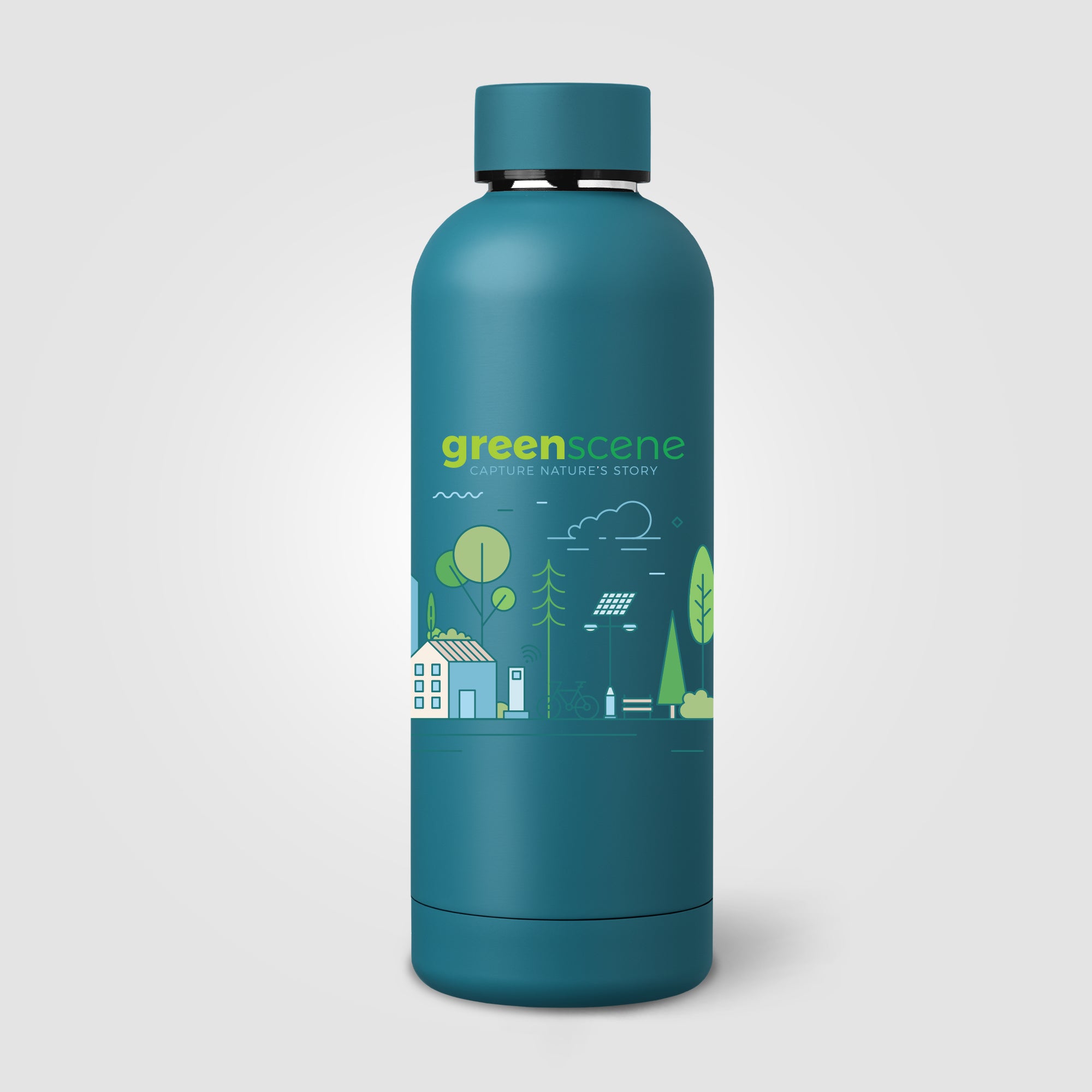 Astrid Recycled Stainless Steel Double Wall Bottle - 18 oz. - ColorJet-zoom-7