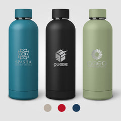 Image of the Astrid Recycled Stainless Steel Double Wall Bottle - 18 oz. - Laser Engraved promotional product, SKU WFW-L.