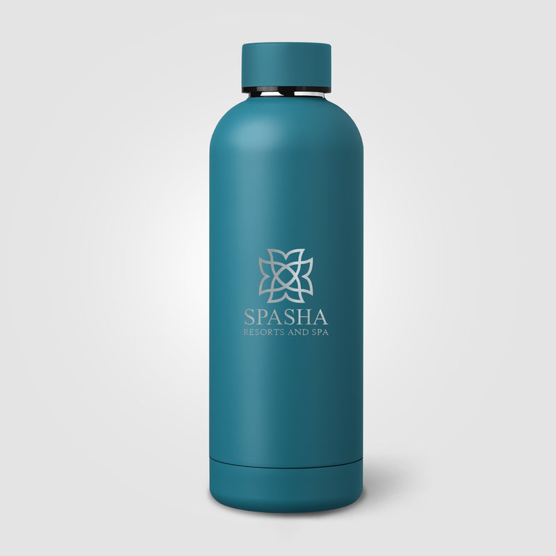 Astrid Recycled Stainless Steel Double Wall Bottle - 18 oz. - Laser Engraved-zoom-