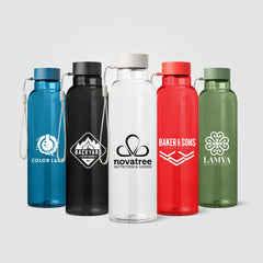 Image of the Aura RPET Wrist Strap Bottle - 24 oz. promotional product, SKU WFZ.