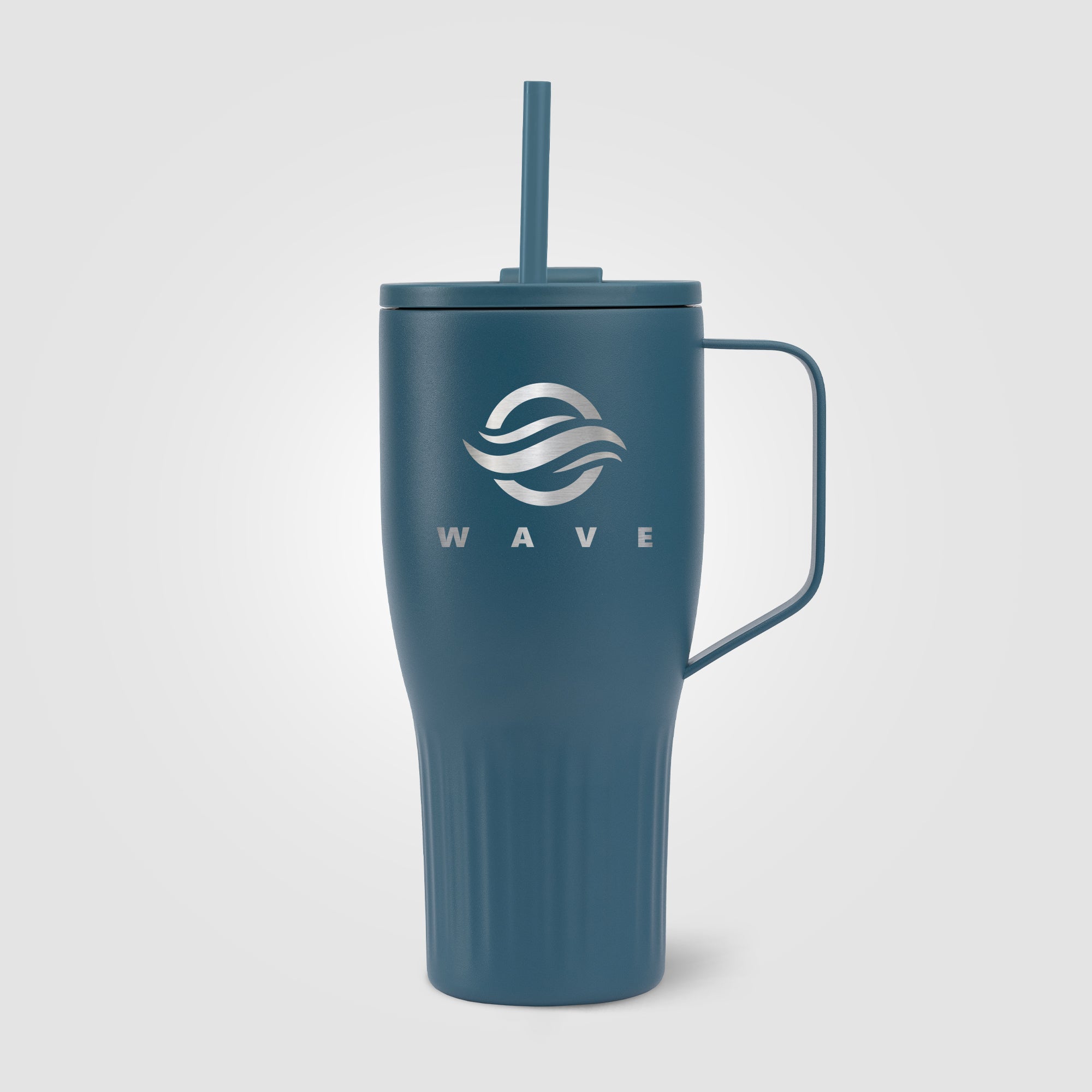 Majesty Recycled Stainless Steel Straw Tumbler - 30 oz. - Laser Engraved-zoom-4