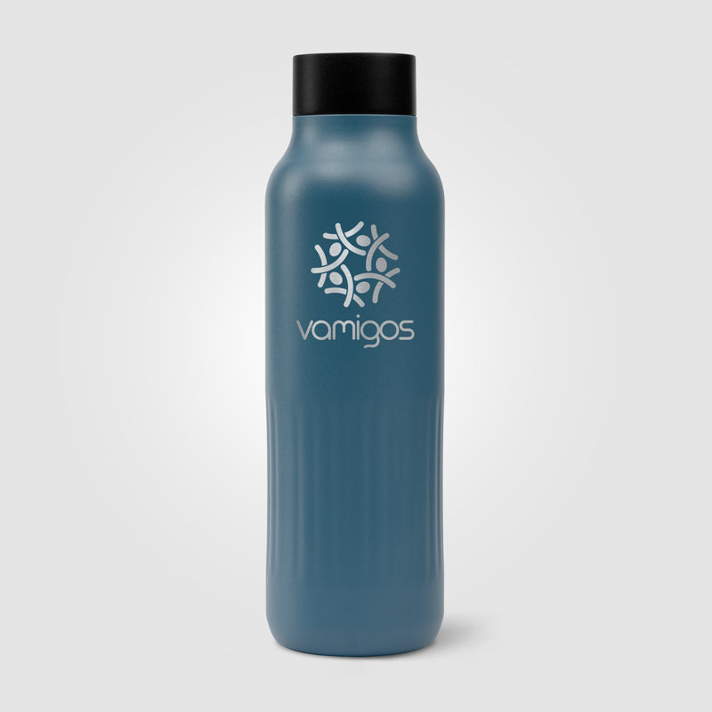 Majesty Recycled Stainless Steel Bottle - 20 oz. - Laser Engraved-zoom-