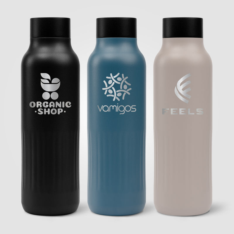 Majesty Recycled Stainless Steel Bottle - 20 oz. - Laser Engraved-zoom-