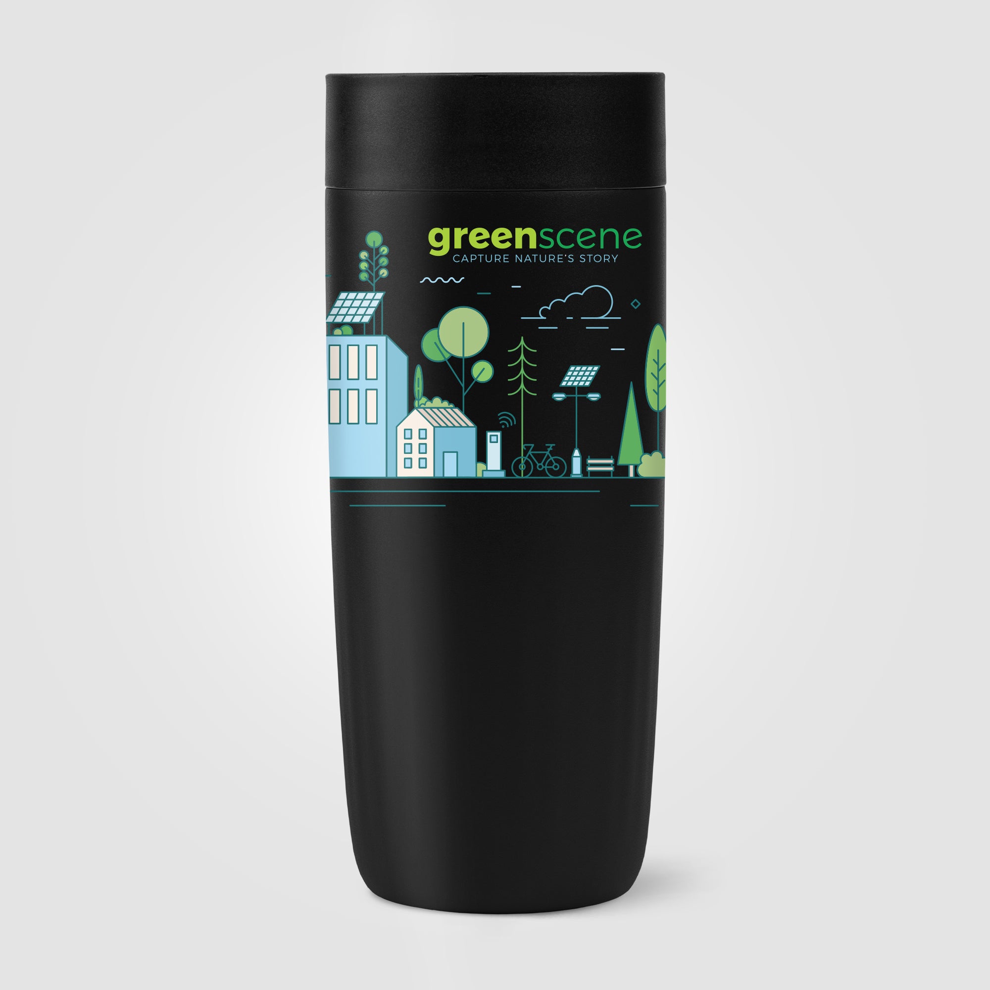 Majesty Recycled Stainless Steel Tumbler - 13 oz. - ColorJet