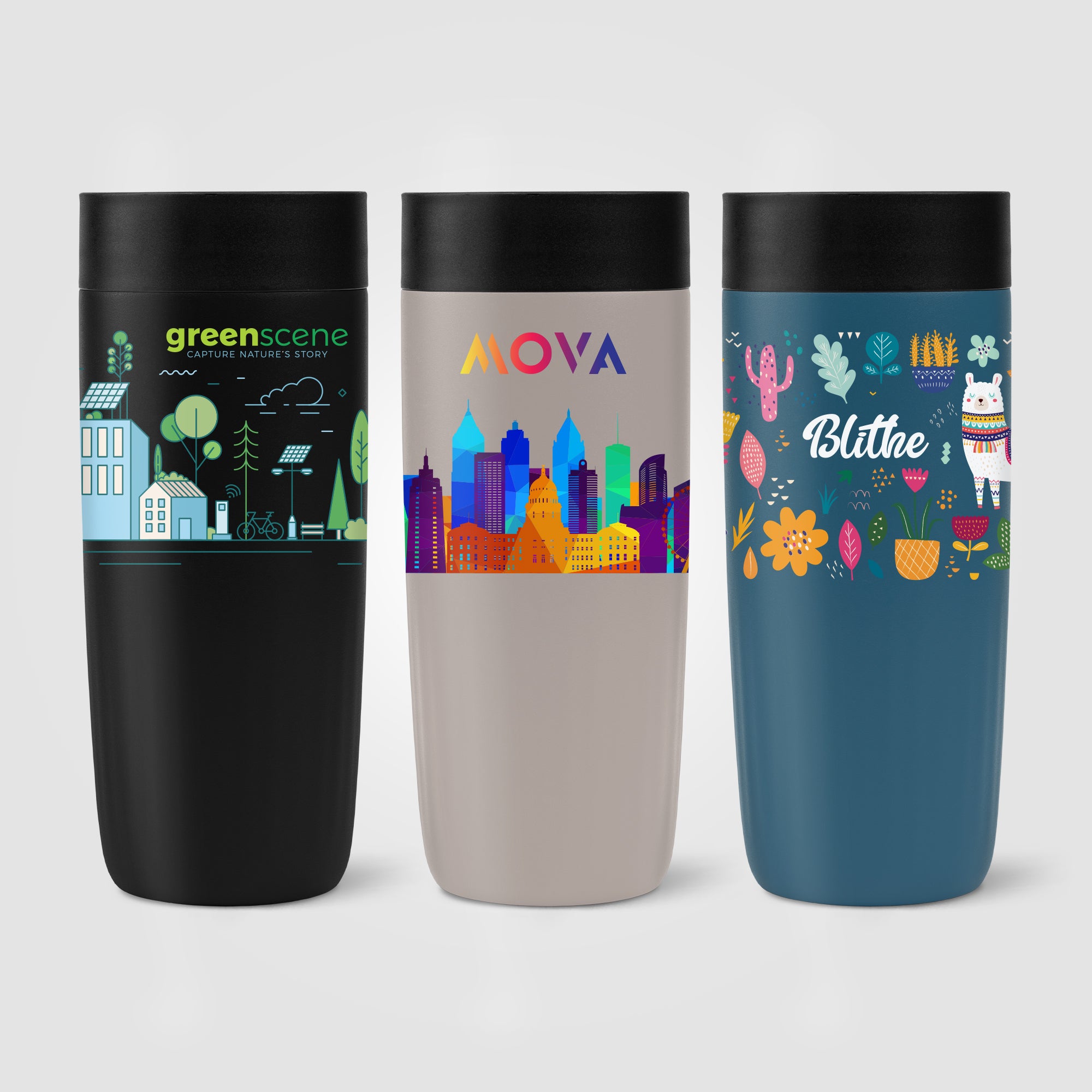 Image of the Majesty Recycled Stainless Steel Tumbler - 13 oz. - ColorJet promotional product, SKU WGD-C.