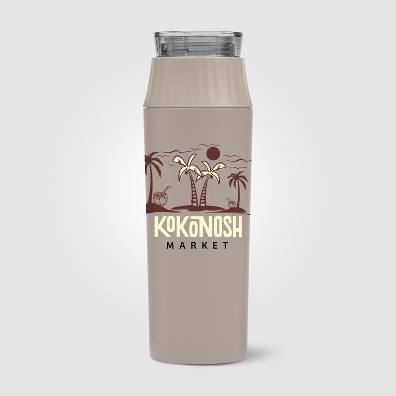 Majesty Recycled Stainless Steel Leakproof Lid Bottle - 20 oz. - ColorJet-zoom-