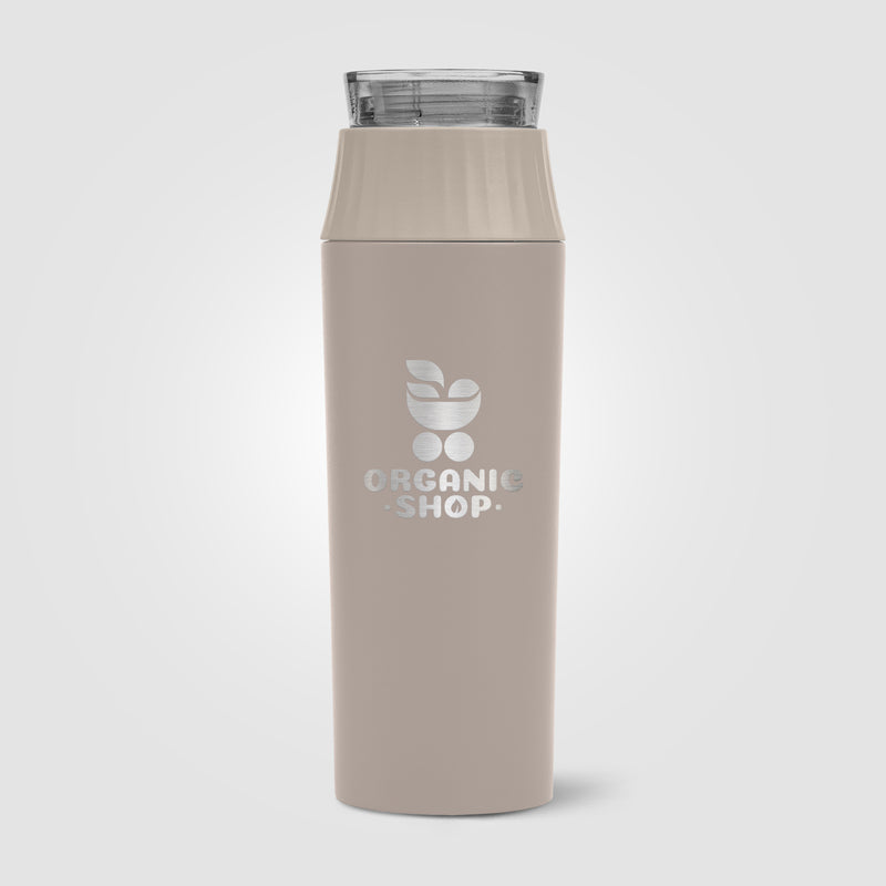 Majesty Recycled Stainless Steel Leakproof Lid Bottle - 20 oz. - Laser Engraved-zoom-
