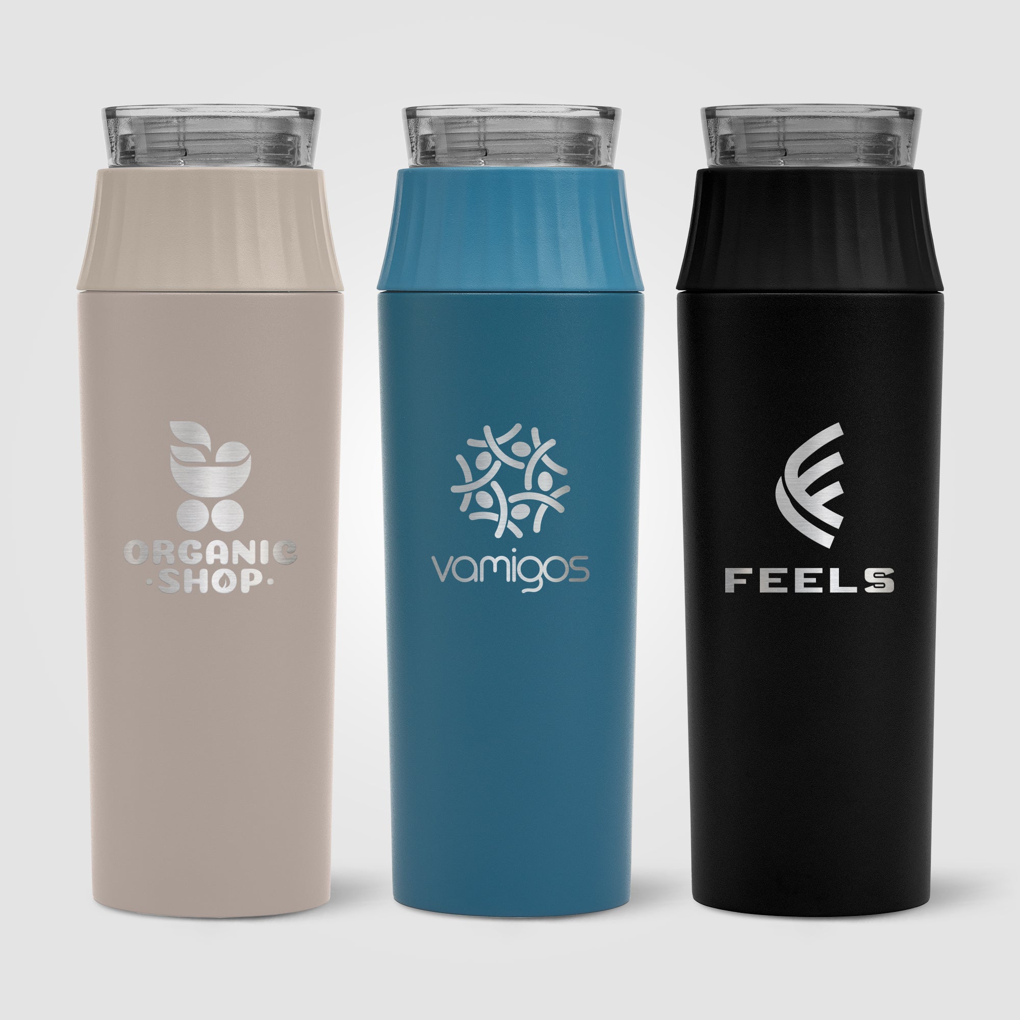 Image of the Majesty Recycled Stainless Steel Leakproof Lid Bottle - 20 oz. - Laser Engraved promotional product, SKU WGE-L.