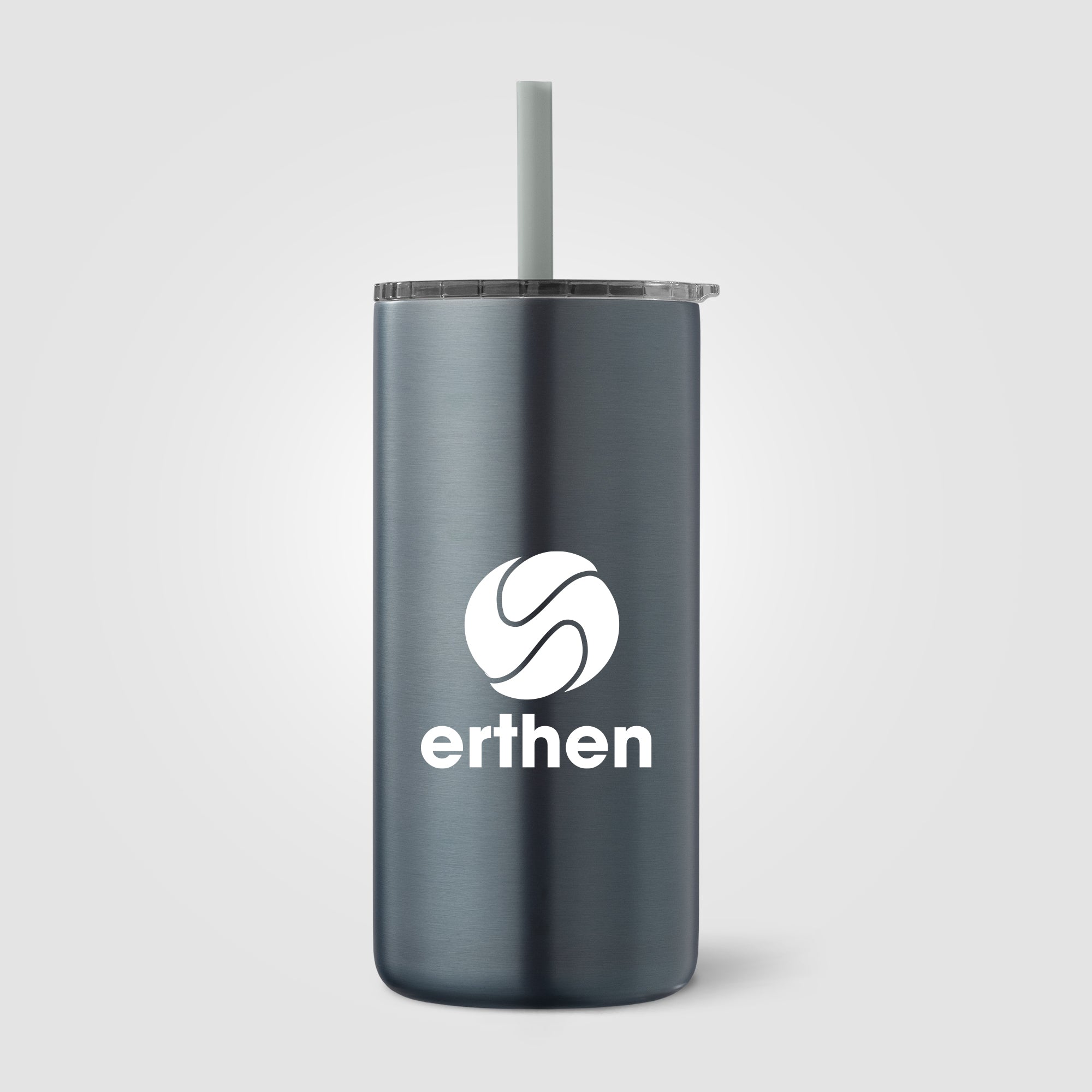 Borealis Recycled Stainless Steel Straw Tumbler - 16 oz.-zoom-4