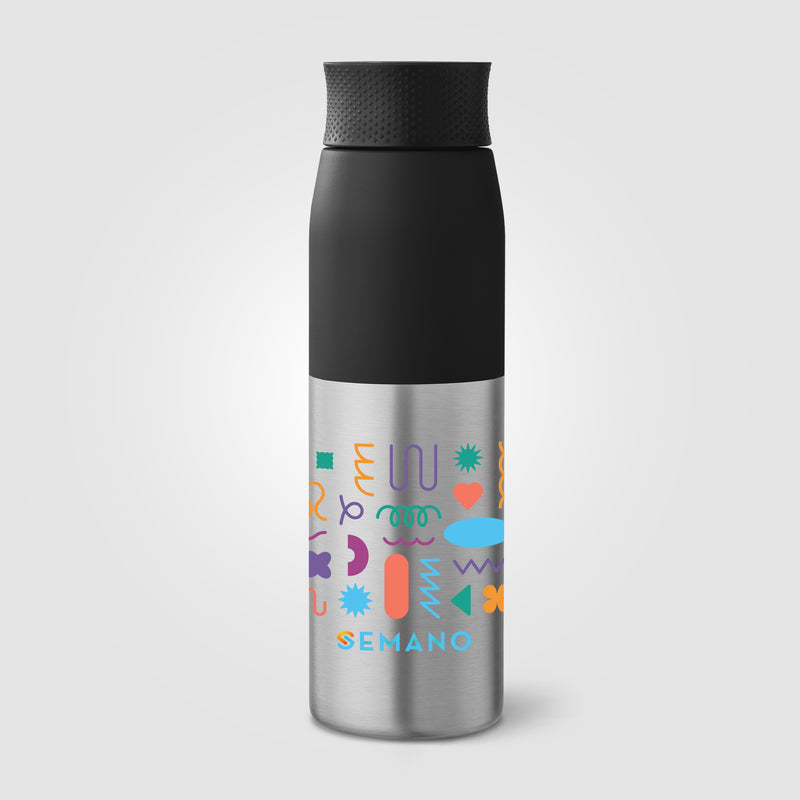 Borealis Recycled Stainless Steel Twist Lid Bottle - 22 oz. - ColorJet-zoom-