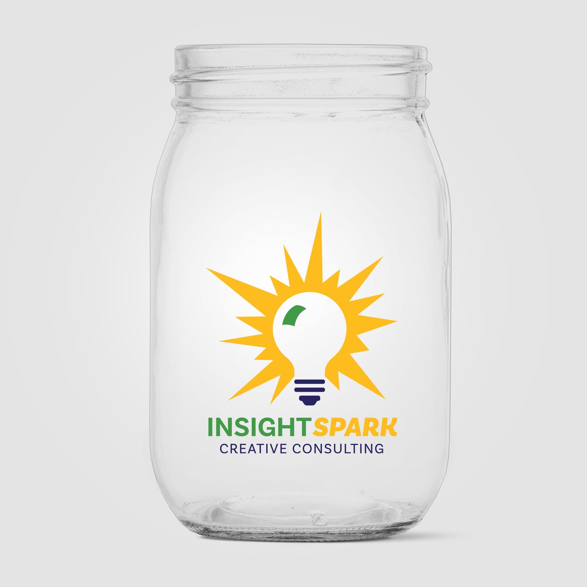 Image of the Root Jar Glass - 16 oz. - ColorJet promotional product, SKU WJN-C.
