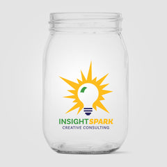 Image of the Root Jar Glass - 16 oz. - ColorJet promotional product, SKU WJN-C.