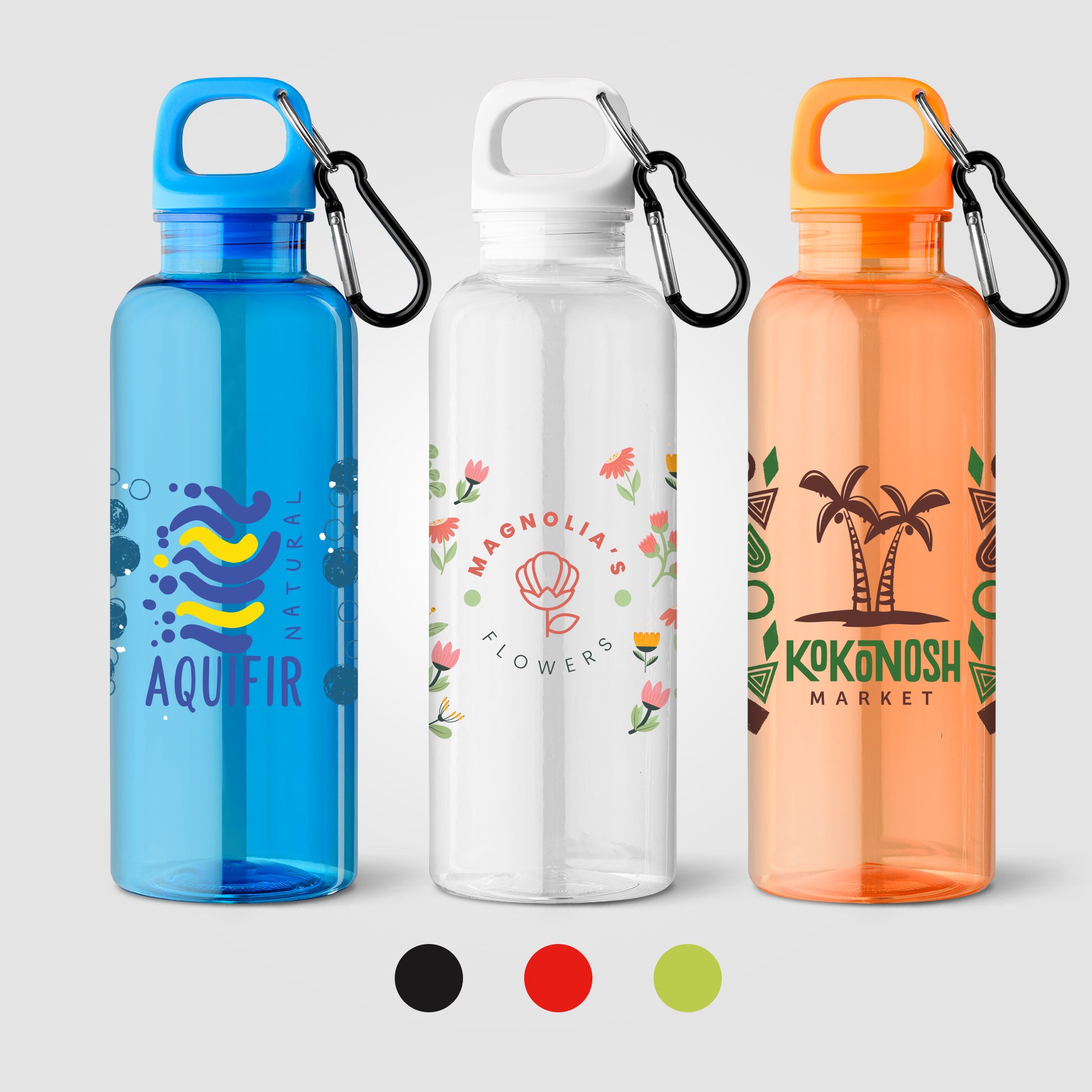 Image of the Doli rPET Carabiner Clip Screw-Top Bike Bottle - 17 oz. -ColorJet promotional product, SKU WJQ-C.