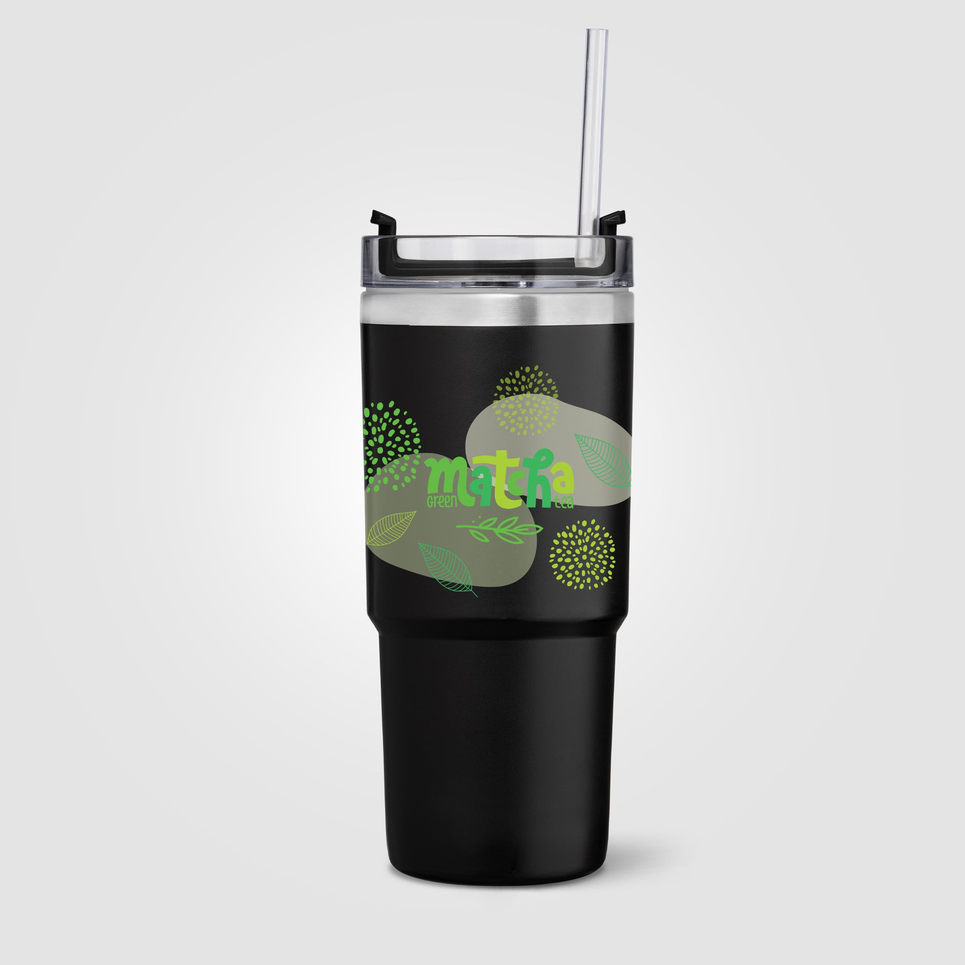 Rime Recycled Stainless Steel Double Wall Leakproof Straw Tumbler - 25oz - ColorJet-2