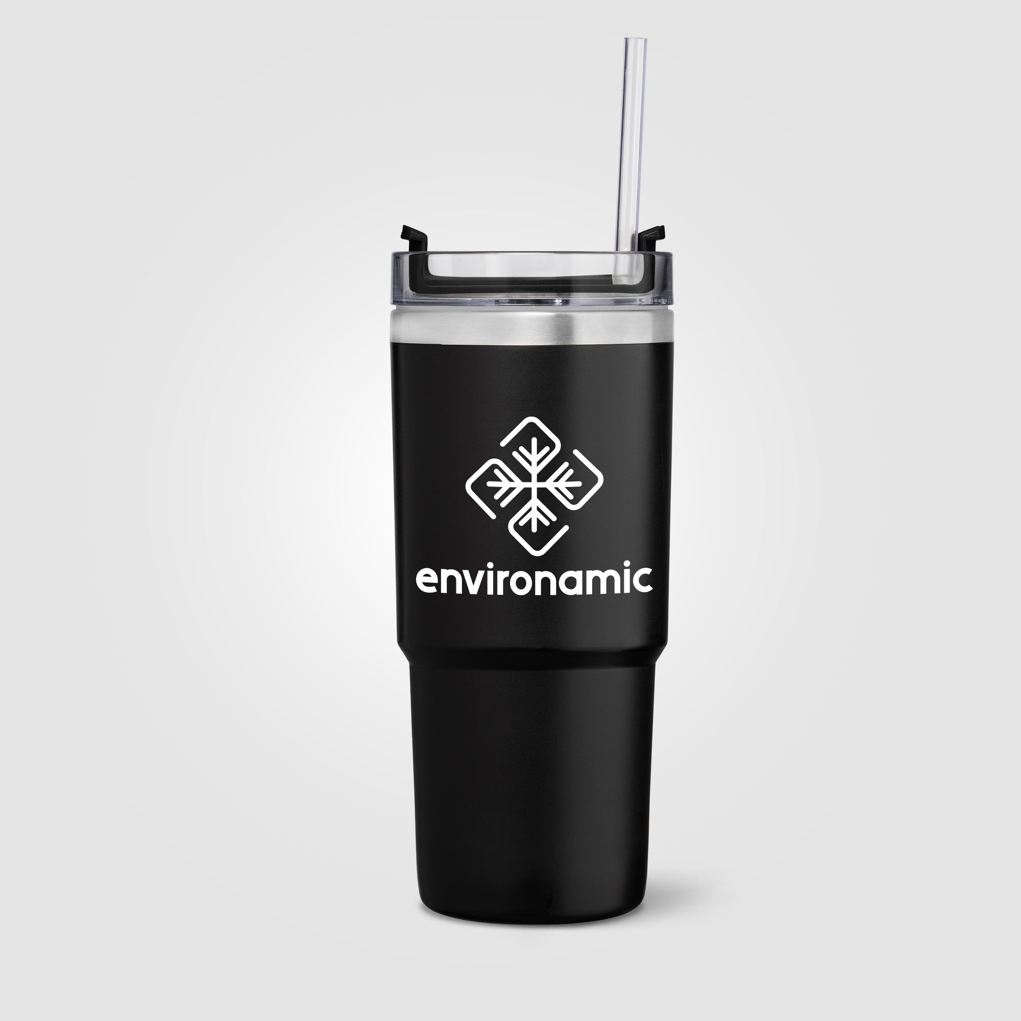 Rime Recycled Stainless Steel Double Wall Leakproof Straw Tumbler - 25oz
