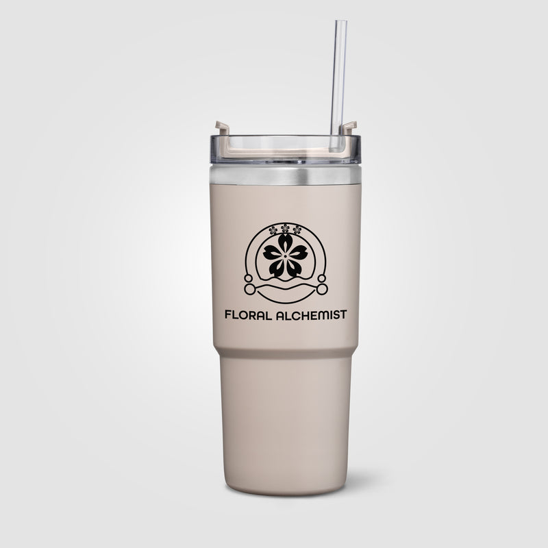 Rime Recycled Stainless Steel Double Wall Leakproof Straw Tumbler - 25oz-zoom-