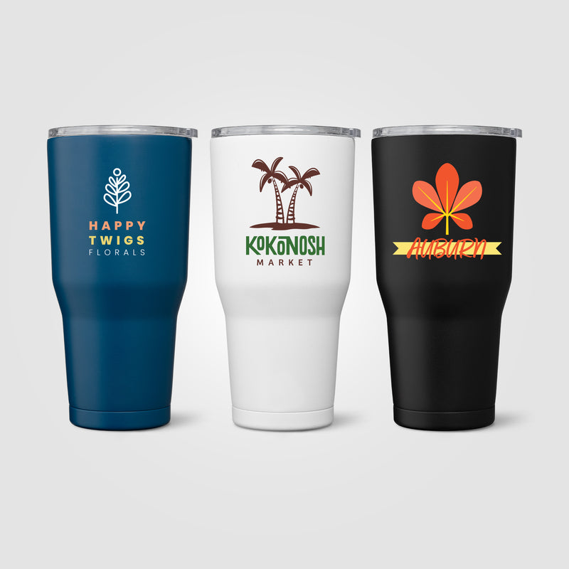 Grosche Yukon Stainless Steel Slider Lid Tumbler - 30oz -ColorJet-zoom-