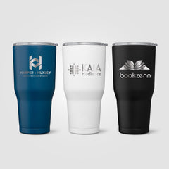 Image of the Grosche Yukon Stainless Steel Slider Lid Tumbler - 30oz -Laser Engraved promotional product, SKU WJV-L.