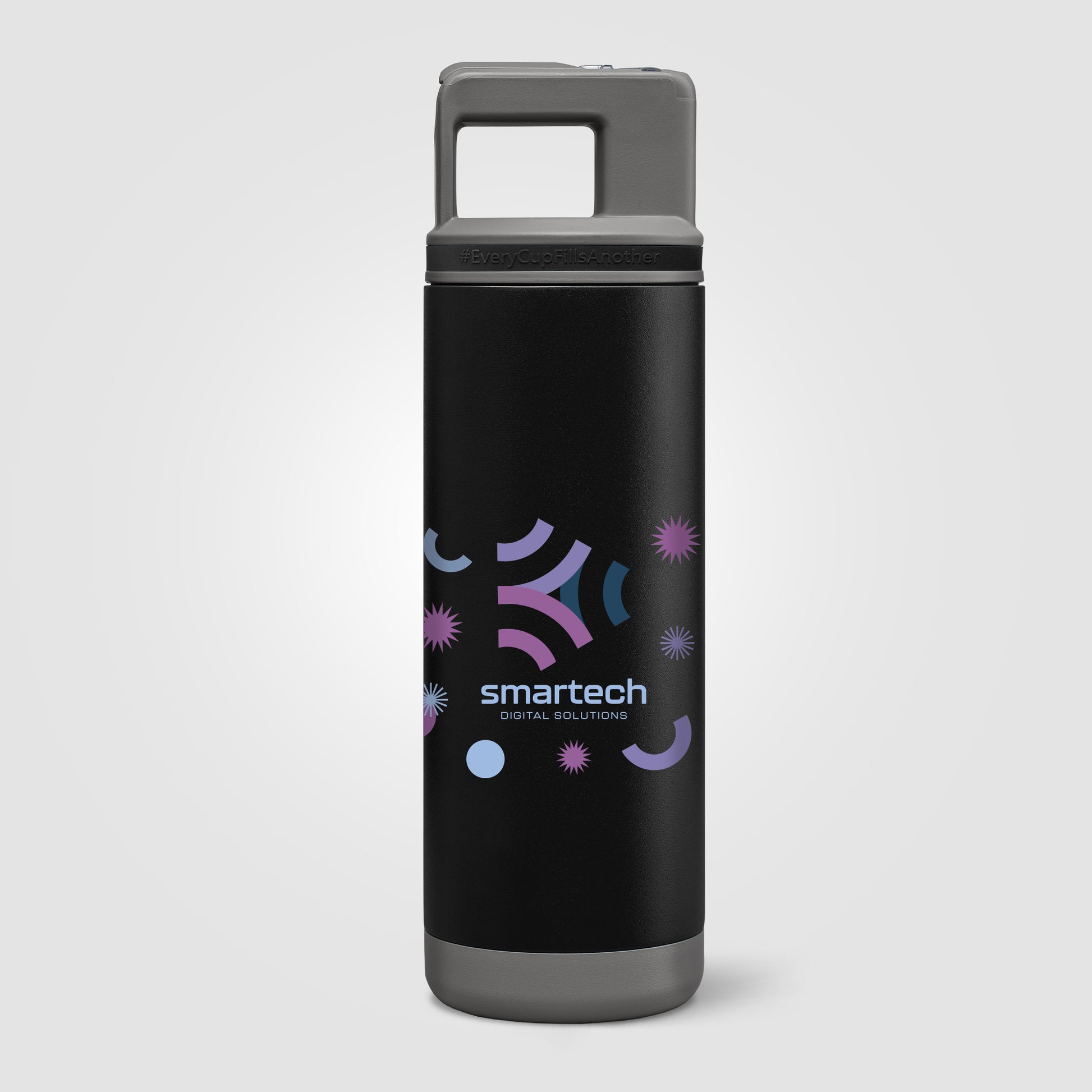 Grosche Alpine Stainless Steel Removable Straw Flip n' Sip Bottle - 20oz -ColorJet-2