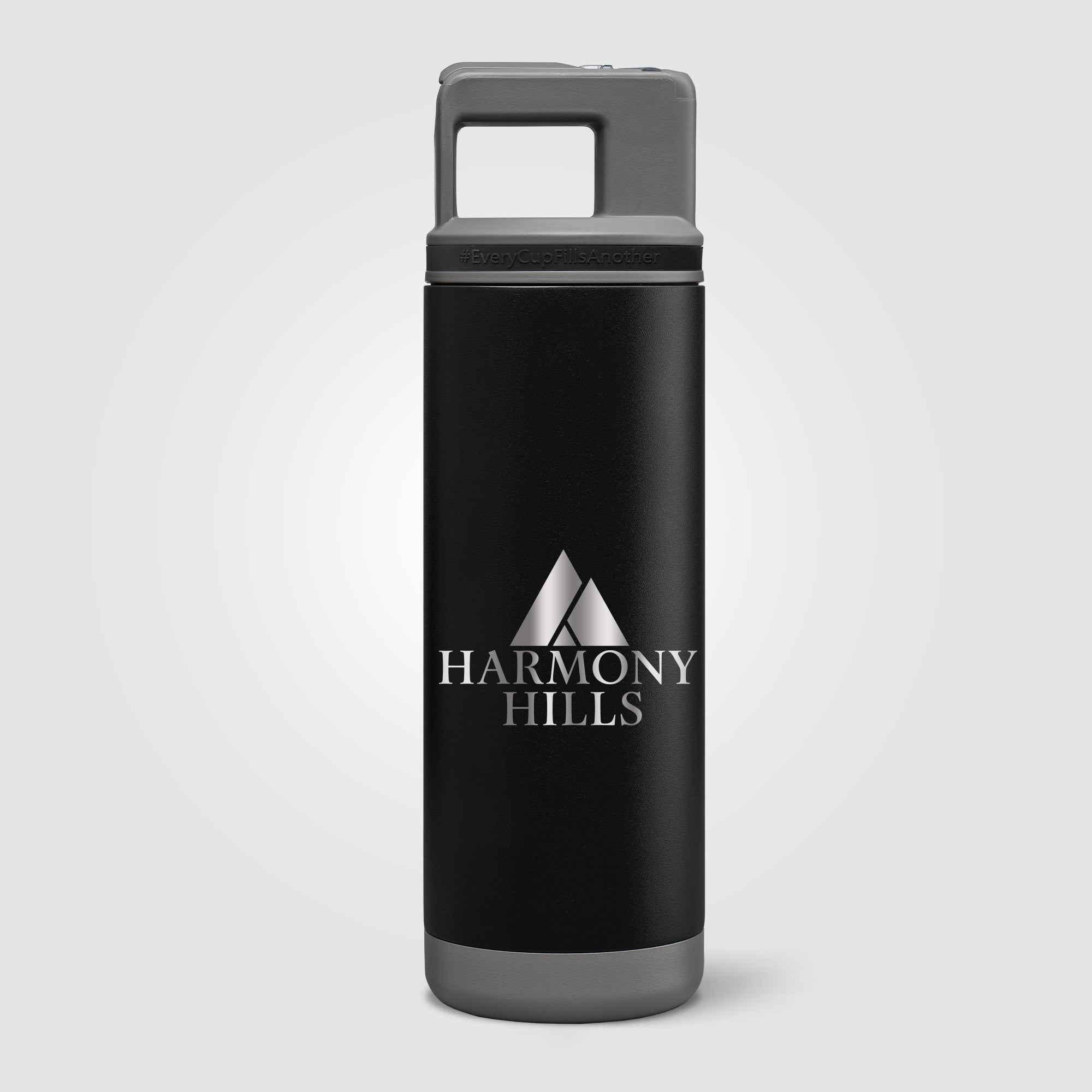 Grosche Alpine Stainless Steel Removable Straw Flip n' Sip Bottle - 20oz -Laser Engraved-zoom-2