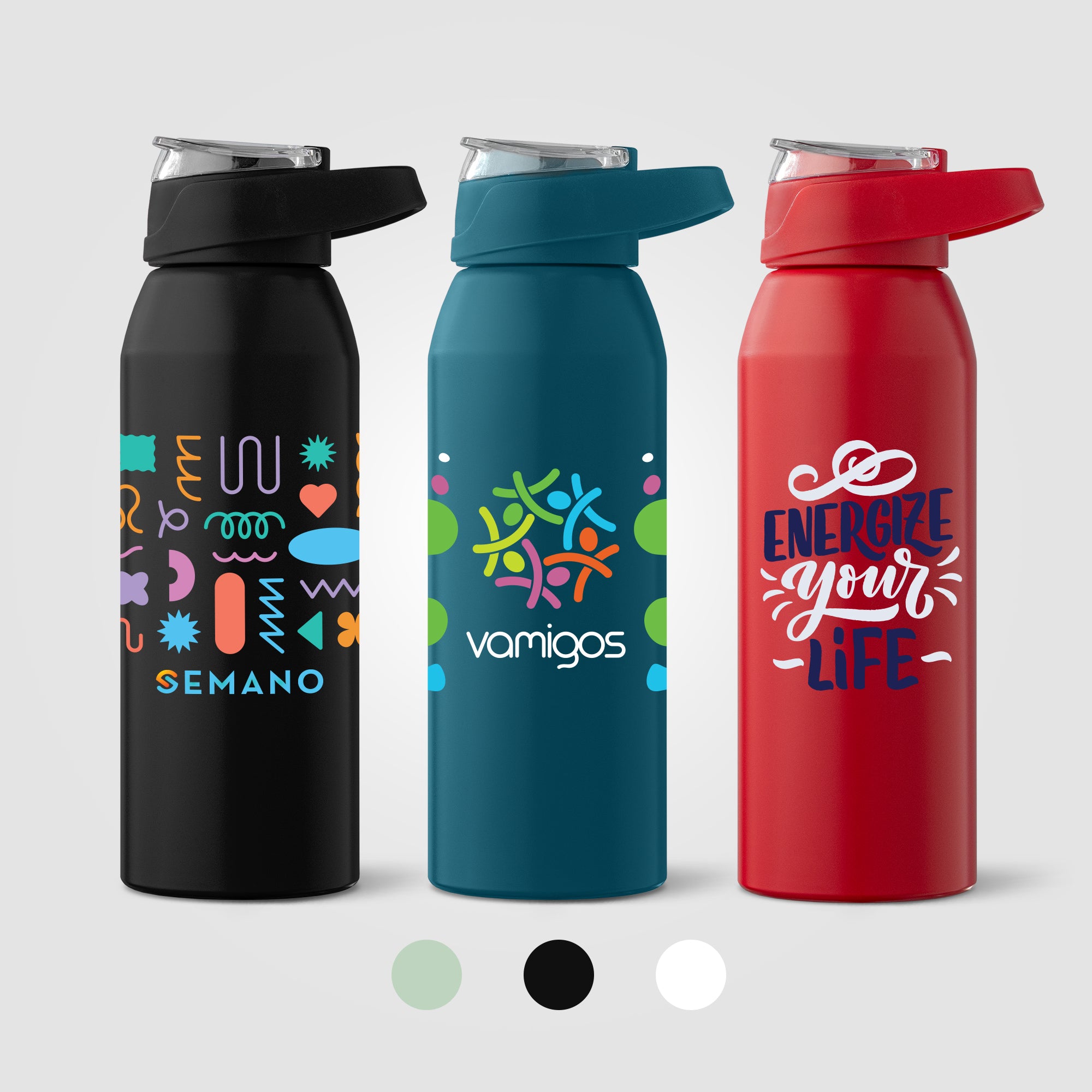 Image of the Lyse Recycled Stainless Steel Sport Bottle - 24 oz. - Full-Color Inkjet promotional product, SKU WJY-C.