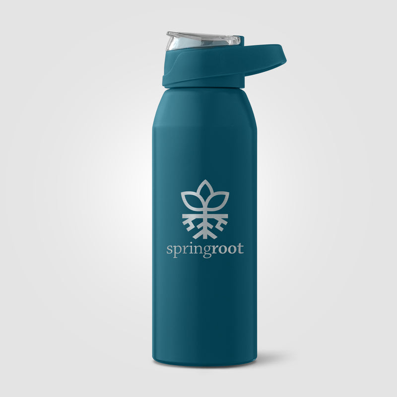 Lyse Recycled Stainless Steel Sport Bottle - 24 oz. - Laser-zoom-