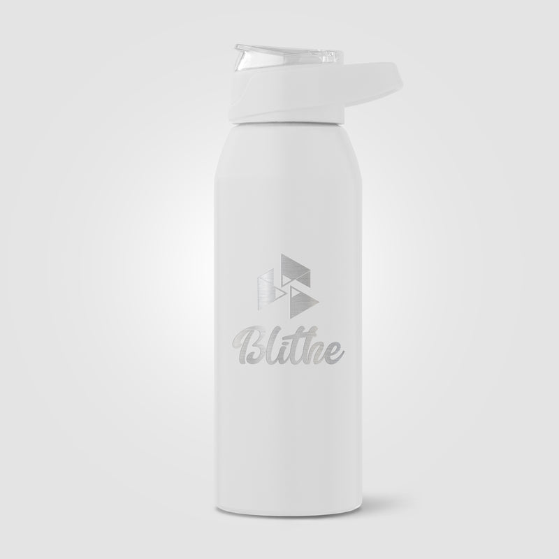 Lyse Recycled Stainless Steel Sport Bottle - 24 oz. - Laser-zoom-