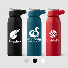 Image of the Lyse Recycled Stainless Steel Sport Bottle - 24 oz. - Silkscreen promotional product, SKU WJY.