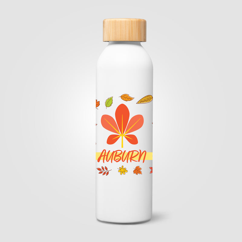Eden Recycled Stainless Steel Bamboo Lid Water Bottle - 20 oz. - ColorJet-zoom-